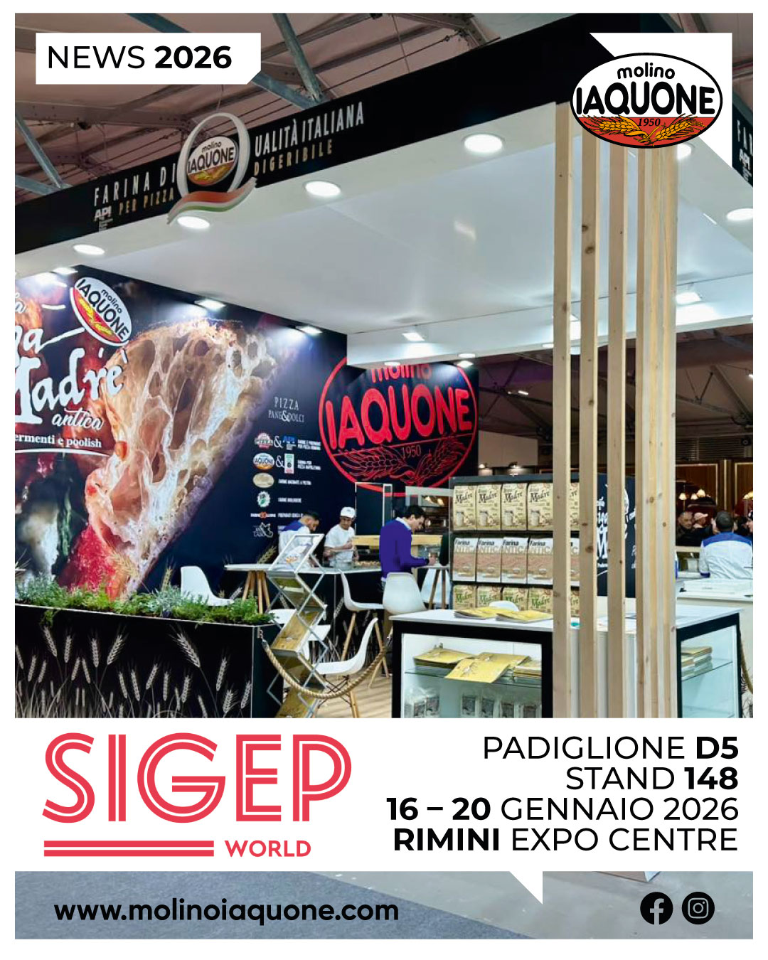 Molino Iaquone sarà al Sigep World di Rimini